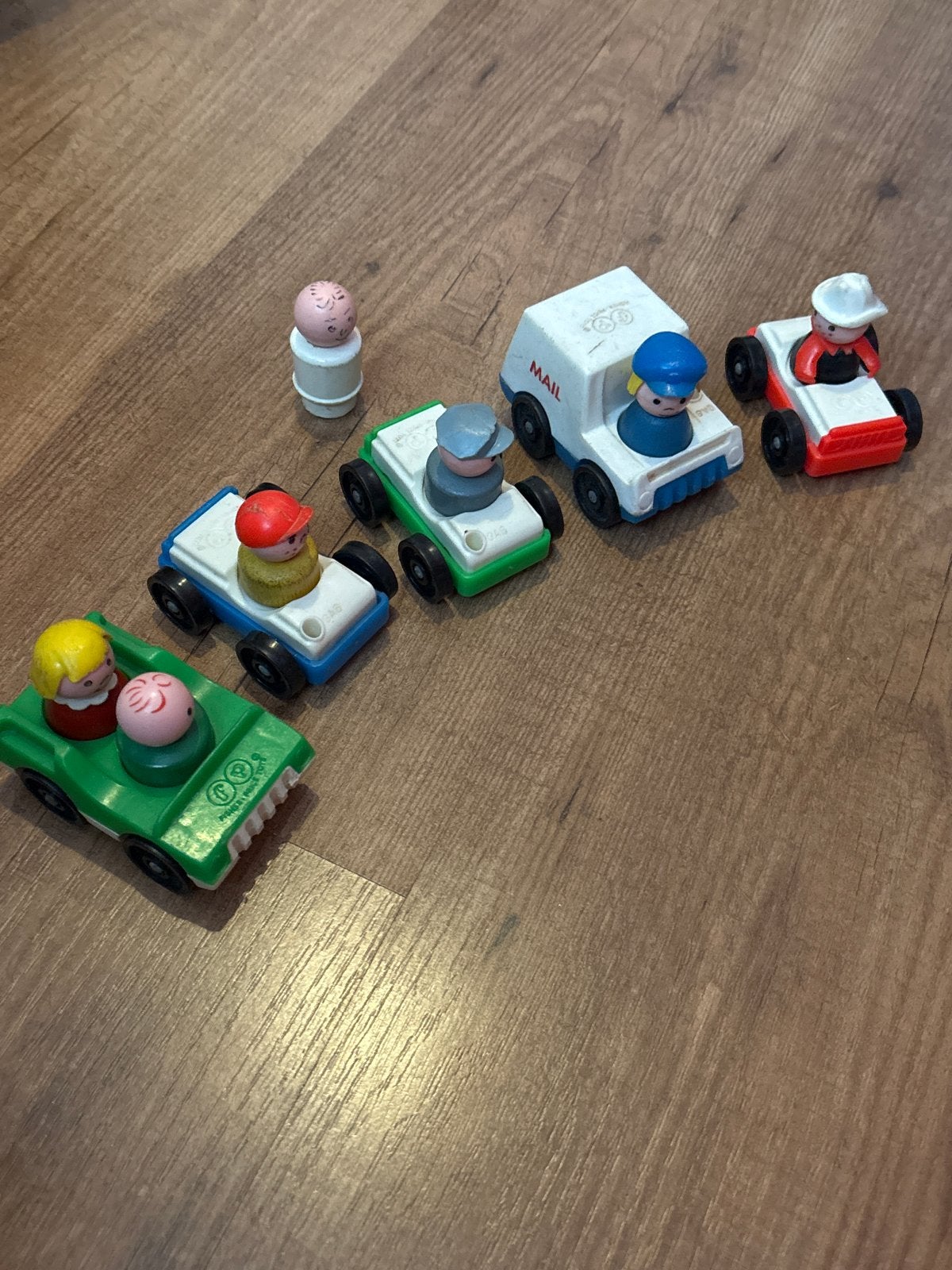 Vintage Fisher-Price Little People auto's en figuren, Ophalen, Gebruikt