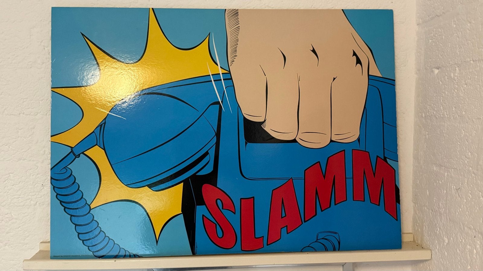 IKEA Solmyra "Slamm!" Pop-Art Wanddecoratie, Ophalen