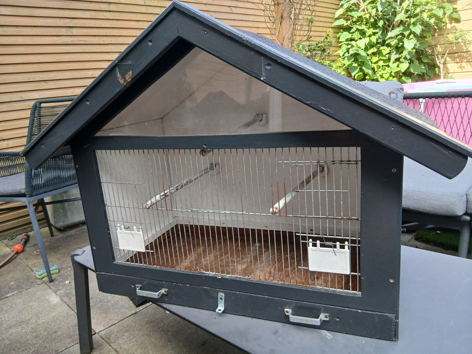 vogelhok, Ophalen, Gebruikt, Hout, Vogelkooi