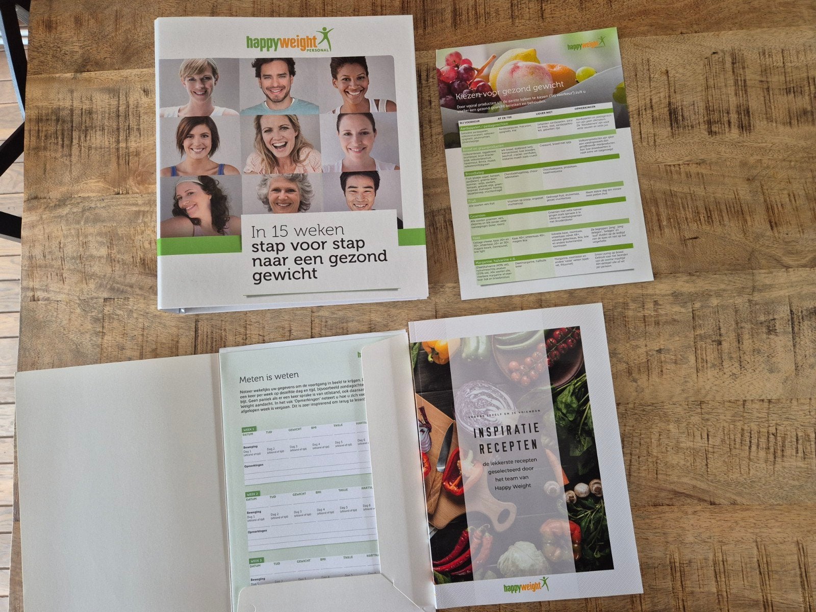 Happy Weight Persoonlijk Plan: Gezond Gewicht in 15 Weken, Ophalen of Verzenden, Zo goed als nieuw