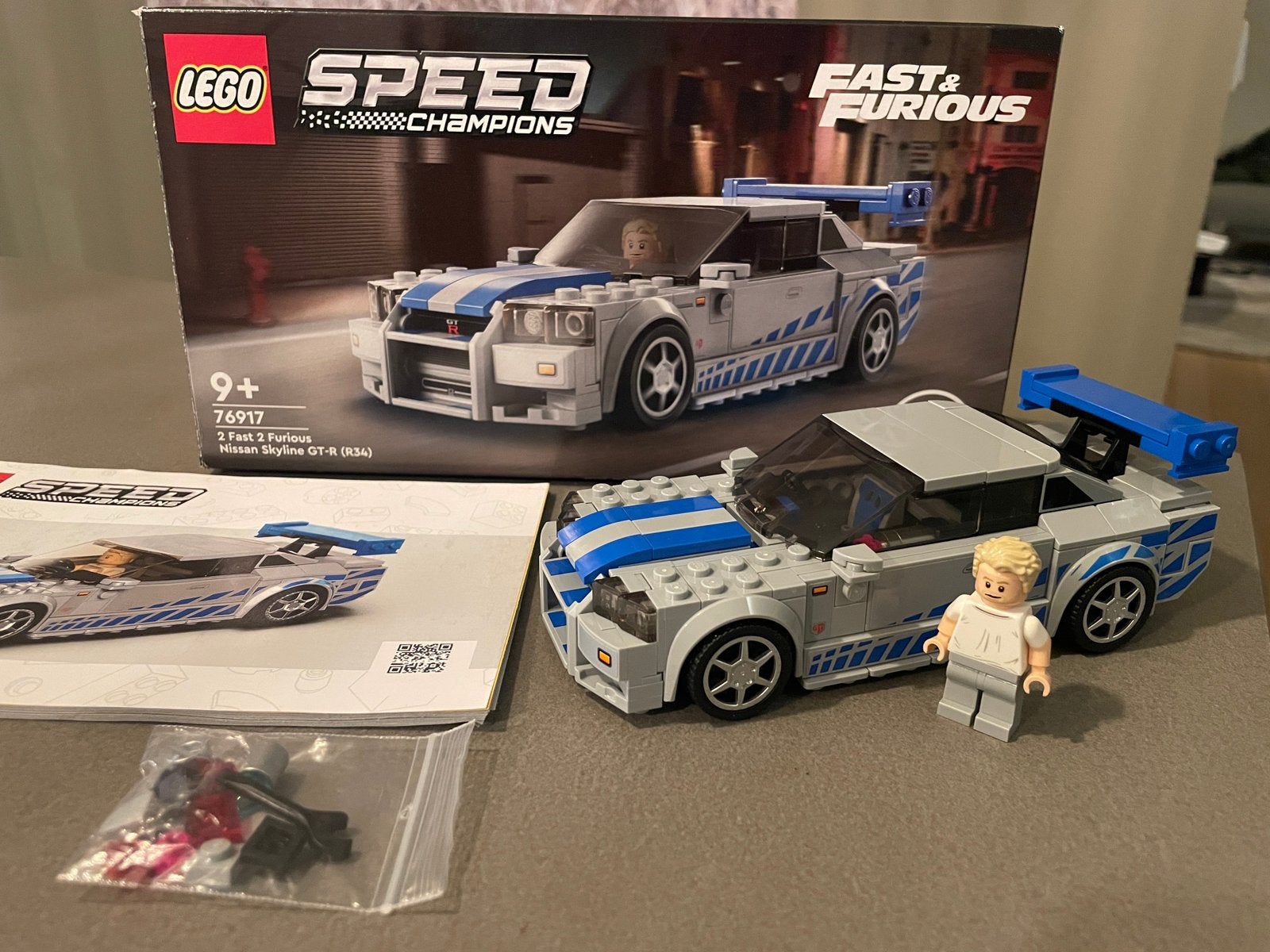 Lego Speed Champions 76917 Nissan Skyline GT-R, Lego, Zo goed als nieuw, Compleet, Complete set