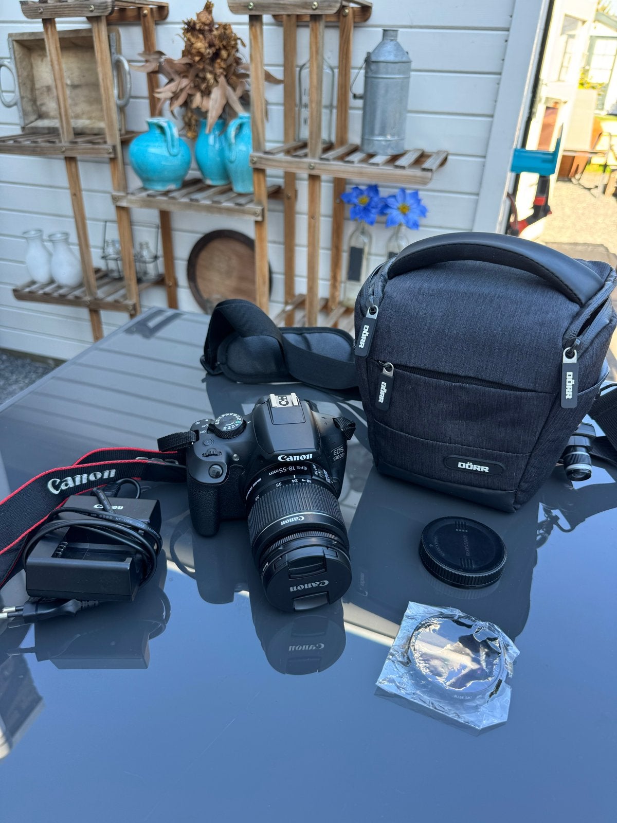 Canon EOS 1300D spiegelreflexcamera met 18-55mm lens, Spiegelreflex, Canon, Zo goed als nieuw, 4 t/m 7 keer