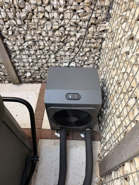 Interline warmtepomp voor jacuzzi / zwembad–werkend te zien, Ophalen, Gebruikt, Verwarming