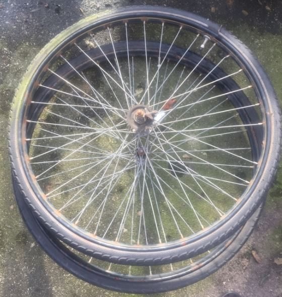 Fietsonderdelen, velgen, spatbord, dragers, versnelling zie, Fietsen en Brommers, Ophalen of Verzenden, Band