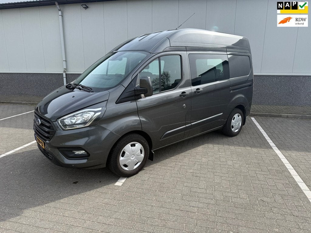 Ford Transit Custom 300 2.0 TDCI L1H2 ROLSTOELBUS Limited DC, Auto's, Euro 6, 4 cilinders, 4 stoelen, Bedrijf