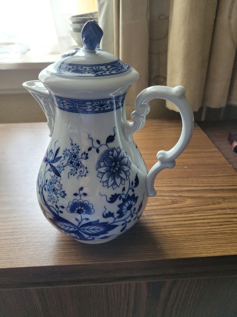 Hutschenreuther Zwiebelmuster koffiepot, Antiek en Kunst, Ophalen