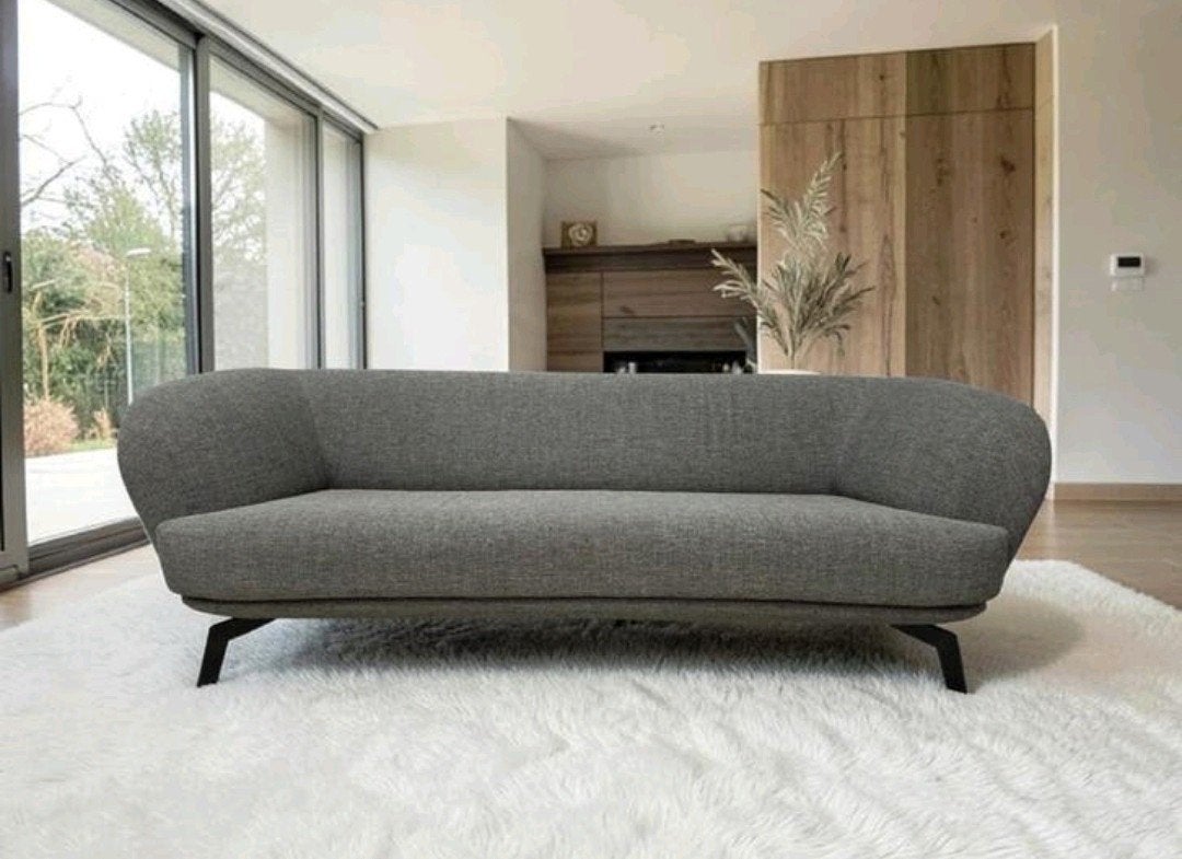 Leolux Flint 3 zits design bank 220cm showmodel, Ophalen of Verzenden, Leer