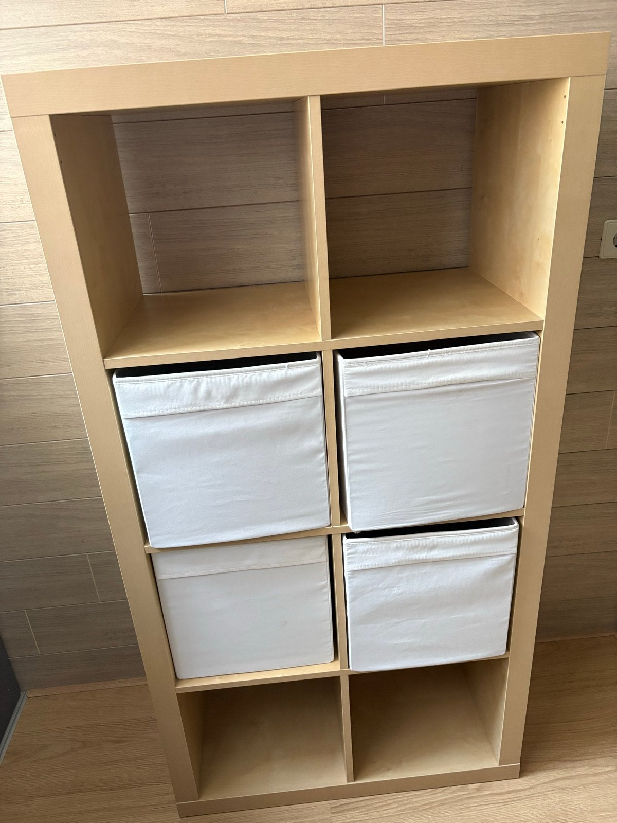 IKEA vakkenkast met 4 lichte manden, Ophalen, Zo goed als nieuw