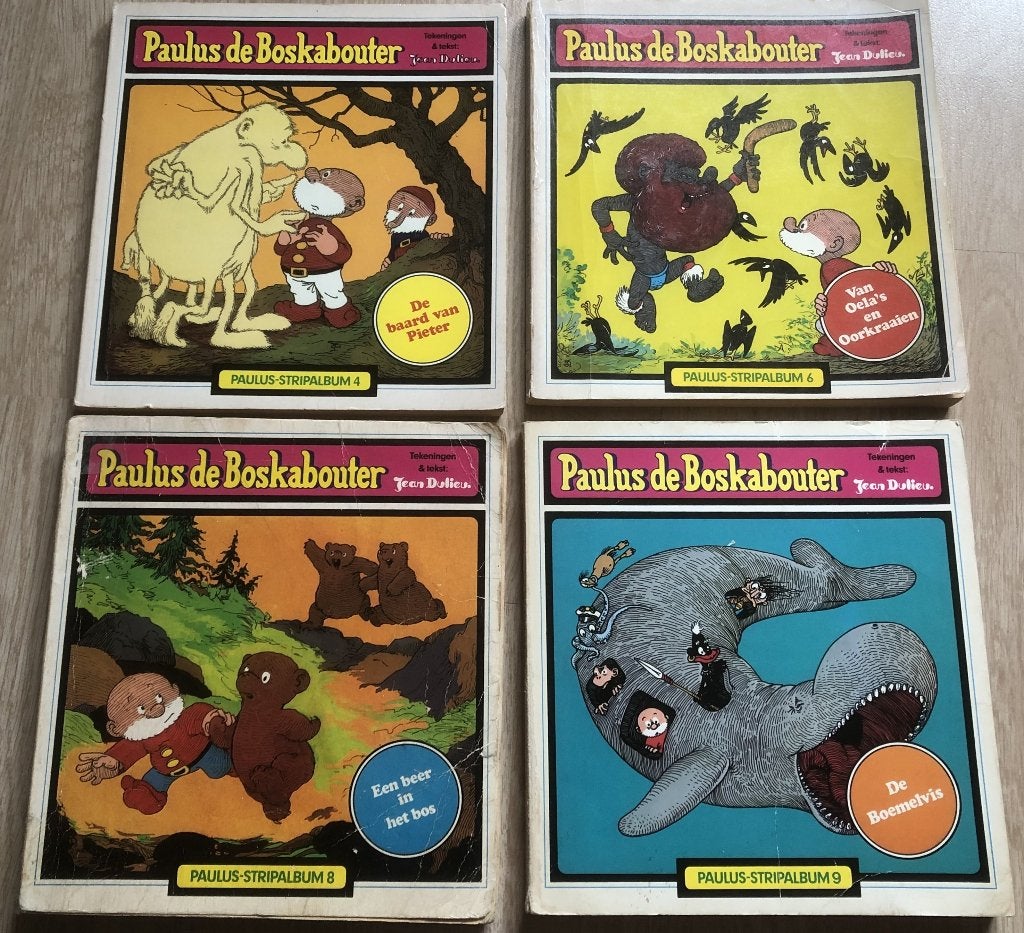 PAULUS DE BOSKABOUTER - 4 STRIPALBUMS, Meerdere stripboeken, Ophalen of Verzenden, Zo goed als nieuw