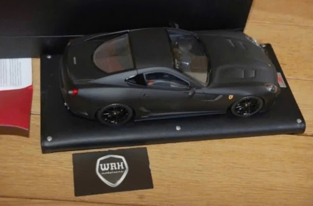 1:18 FERRARI 599 GTO matt black MR models LTD 20 in box WRH, Verzenden, Zo goed als nieuw, Auto, Overige merken