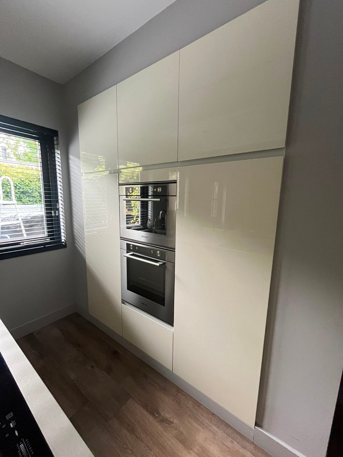 Inbouw keukenwand met apparatuur, Ophalen, Gebruikt, Wit, Enkelwandige keuken