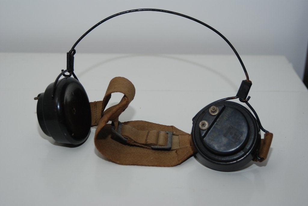 British WW2 DLR No.5 Headphones, Verzamelen, Militaria | Tweede Wereldoorlog, Ophalen of Verzenden, Landmacht, Engeland, Overige typen