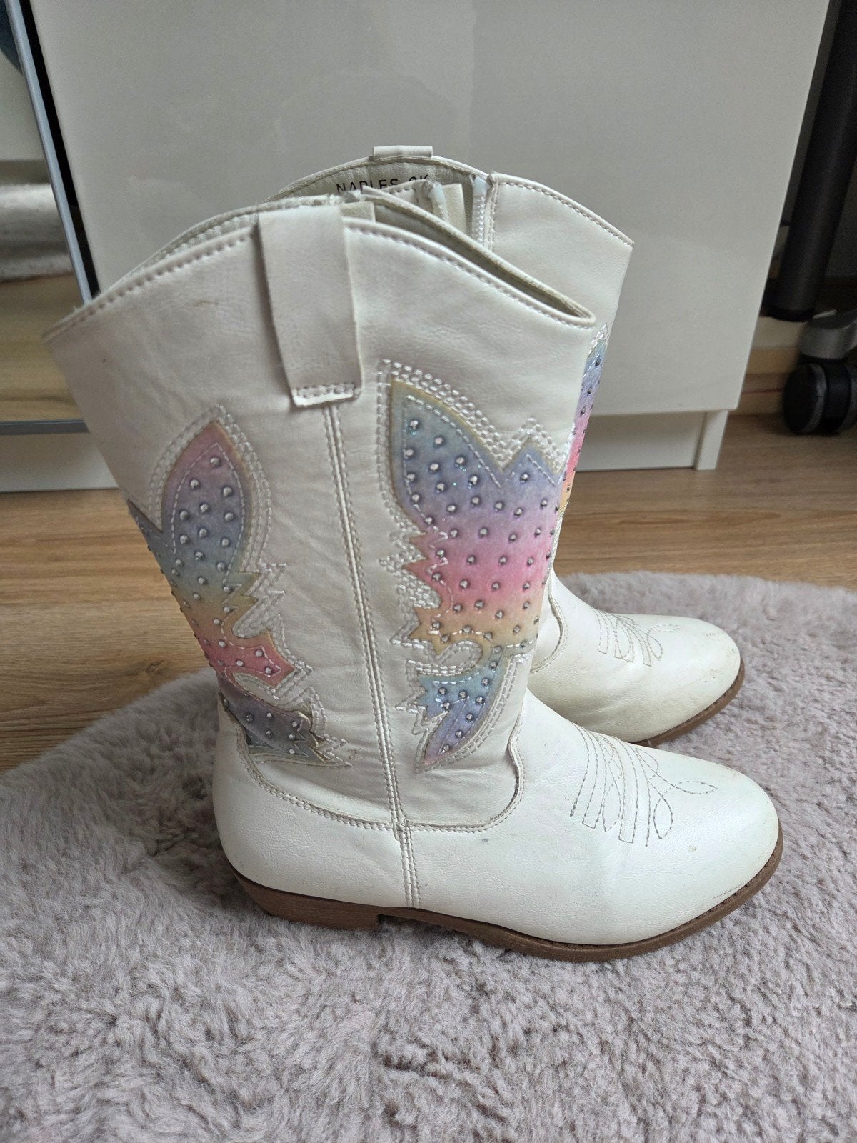 Witte cowboylaarsjes Maat 35, Gebruikt, Meisje, Shein, Ophalen of Verzenden