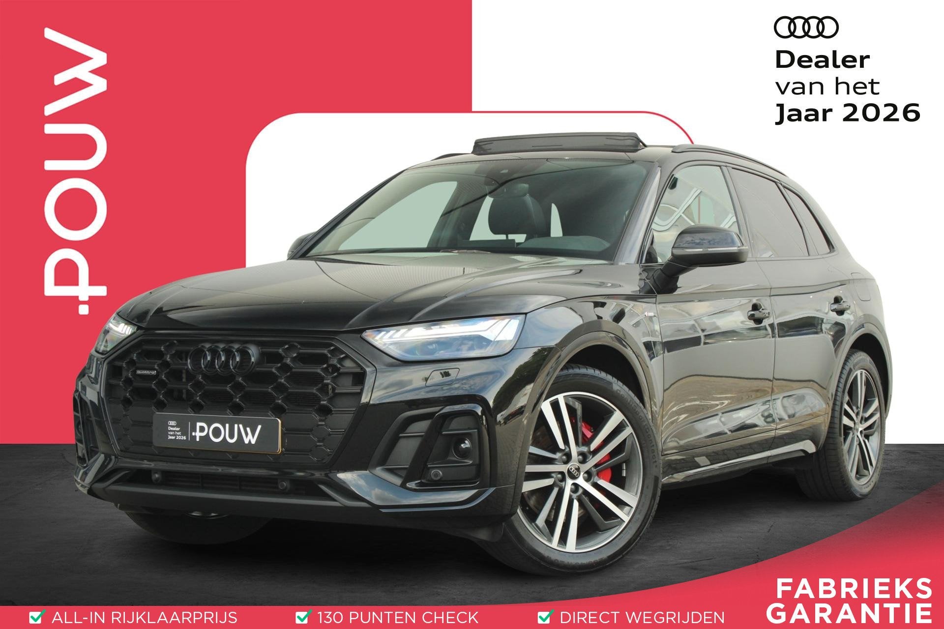 Audi Q5 50 TFSIe 299pk S edition Competition | Panoramadak |, Auto's, Automaat, 12 maanden, 14 kWh, Gebruikt