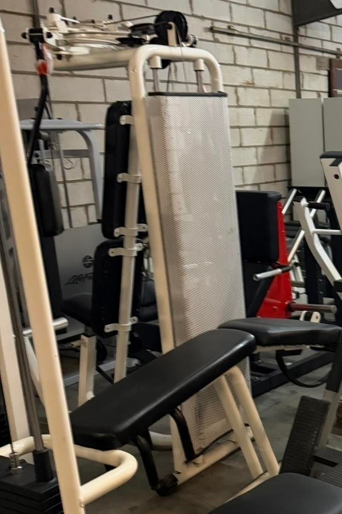 TECA Kracht Leg Curl + Pectoral Krachtstation, Ophalen of Verzenden, Gebruikt, Benen, Overige typen