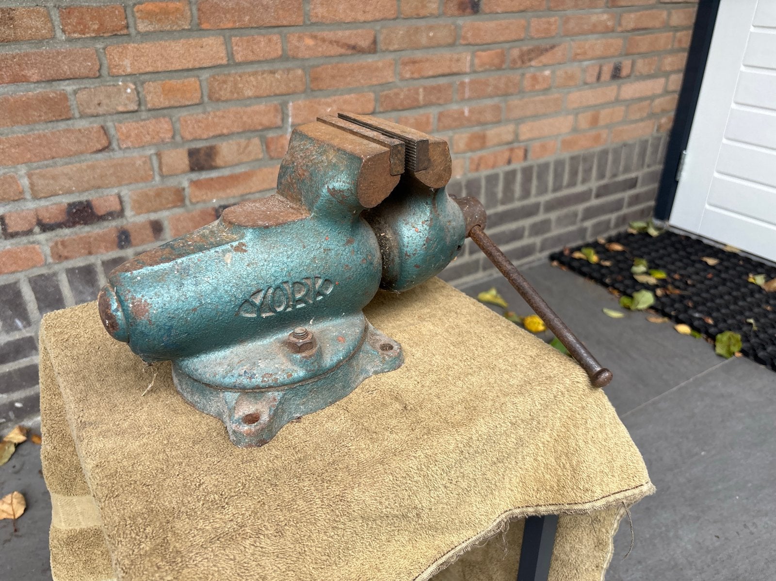 Vintage York bankschroef - Robuust en functioneel, Ophalen, Gebruikt, Bankschroef, Overige merken
