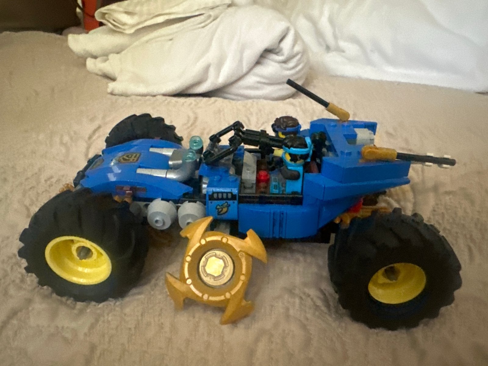 Lego Ninjago voertuig met minifiguur, Gebruikt, Lego, Ophalen of Verzenden, Compleet