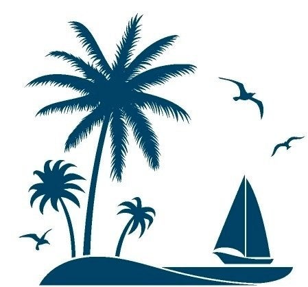 camper caravan bus sticker zeetafereel, The River House, Info@theriverhouse.nl, Nieuw, Ophalen of Verzenden