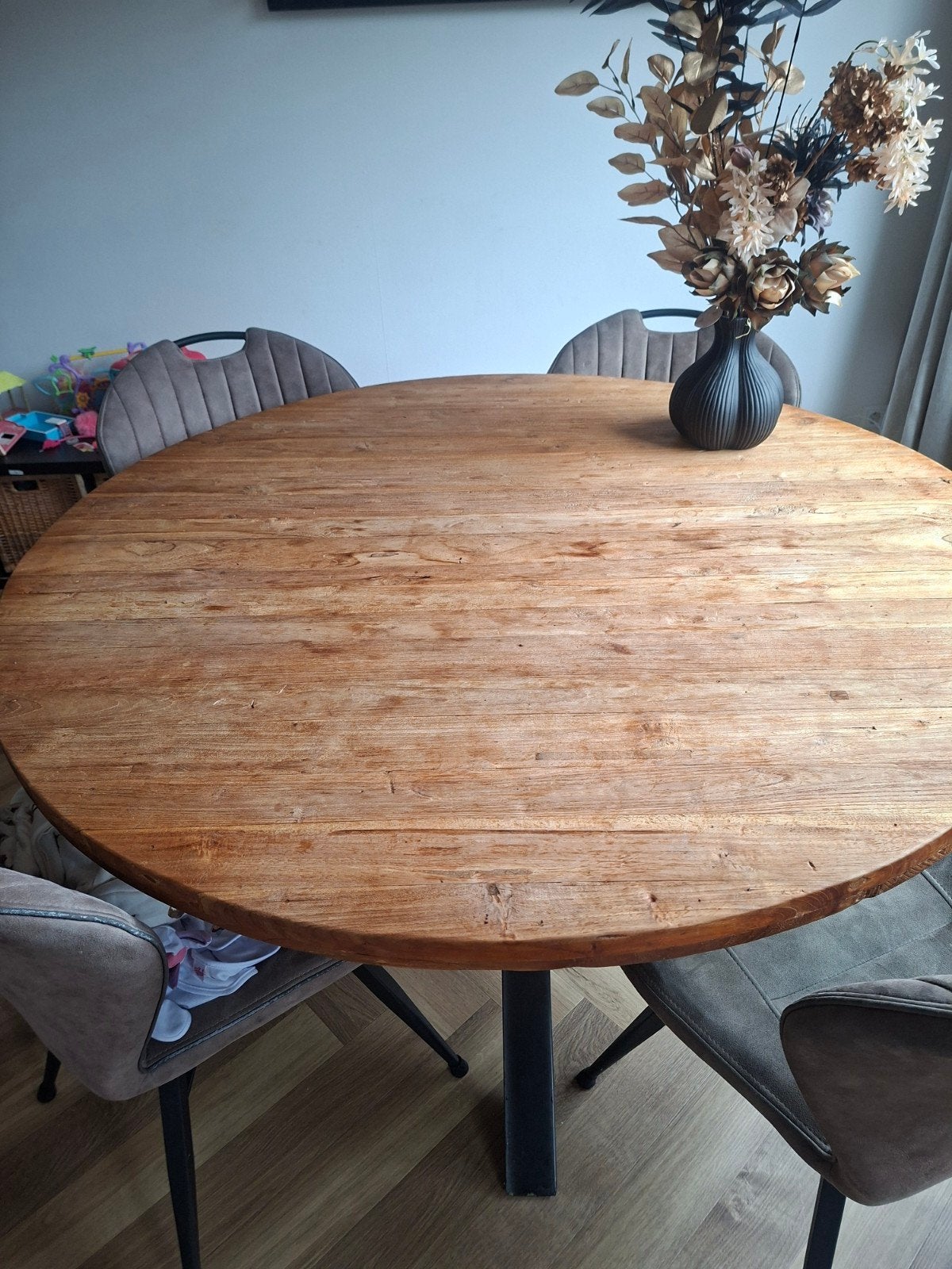ronde eettafel Romaro, Ophalen, Rond, 100 tot 150 cm, 100 tot 150 cm
