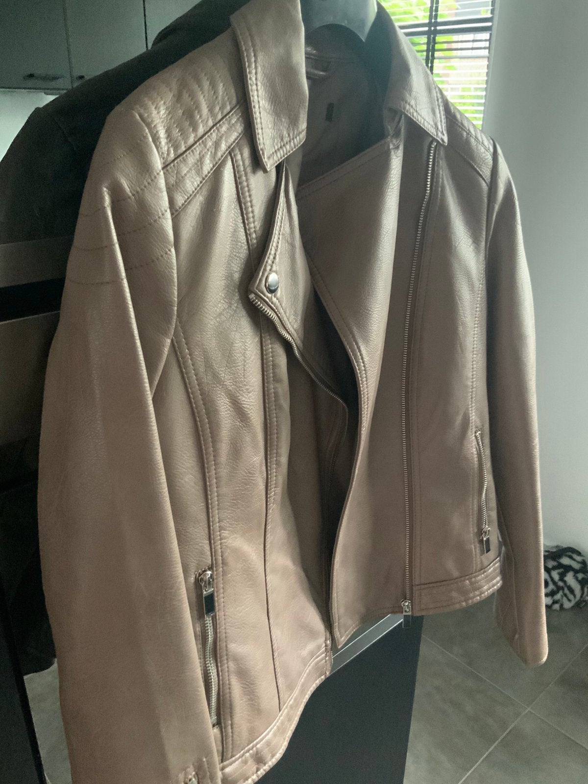 Leren jas, zacht pu leer, Ophalen of Verzenden, Zo goed als nieuw, Maat 46/48 (XL) of groter, Zwart