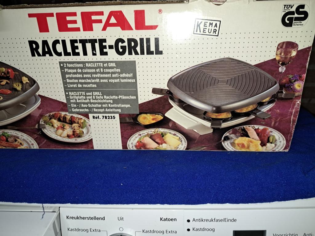 Tefal Raclette-Grill - Compleet in originele doos, Ophalen, Zo goed als nieuw, 4 t/m 7 personen
