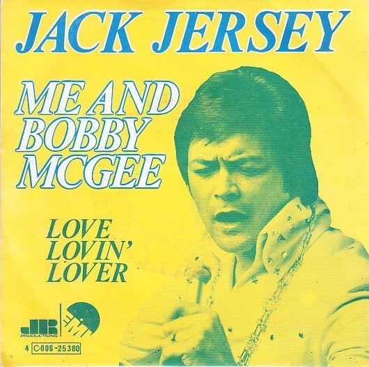 jack jersey - me and bobby mcgee ( 1976/ nlpop), Fotohoes, Ophalen of Verzenden, Zo goed als nieuw, Pop