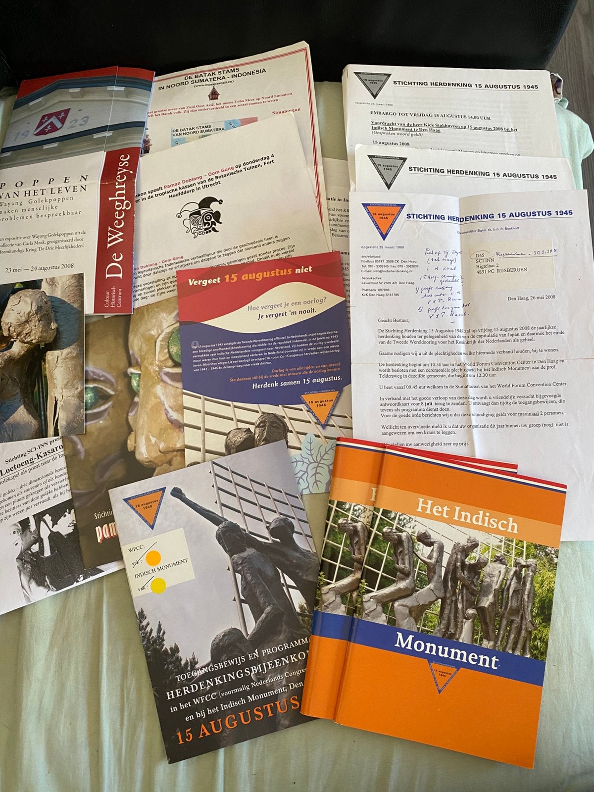 Het Indisch Monument 2008.  boekjes folders entreekaart enz., Ophalen of Verzenden, 20e eeuw of later, Zo goed als nieuw