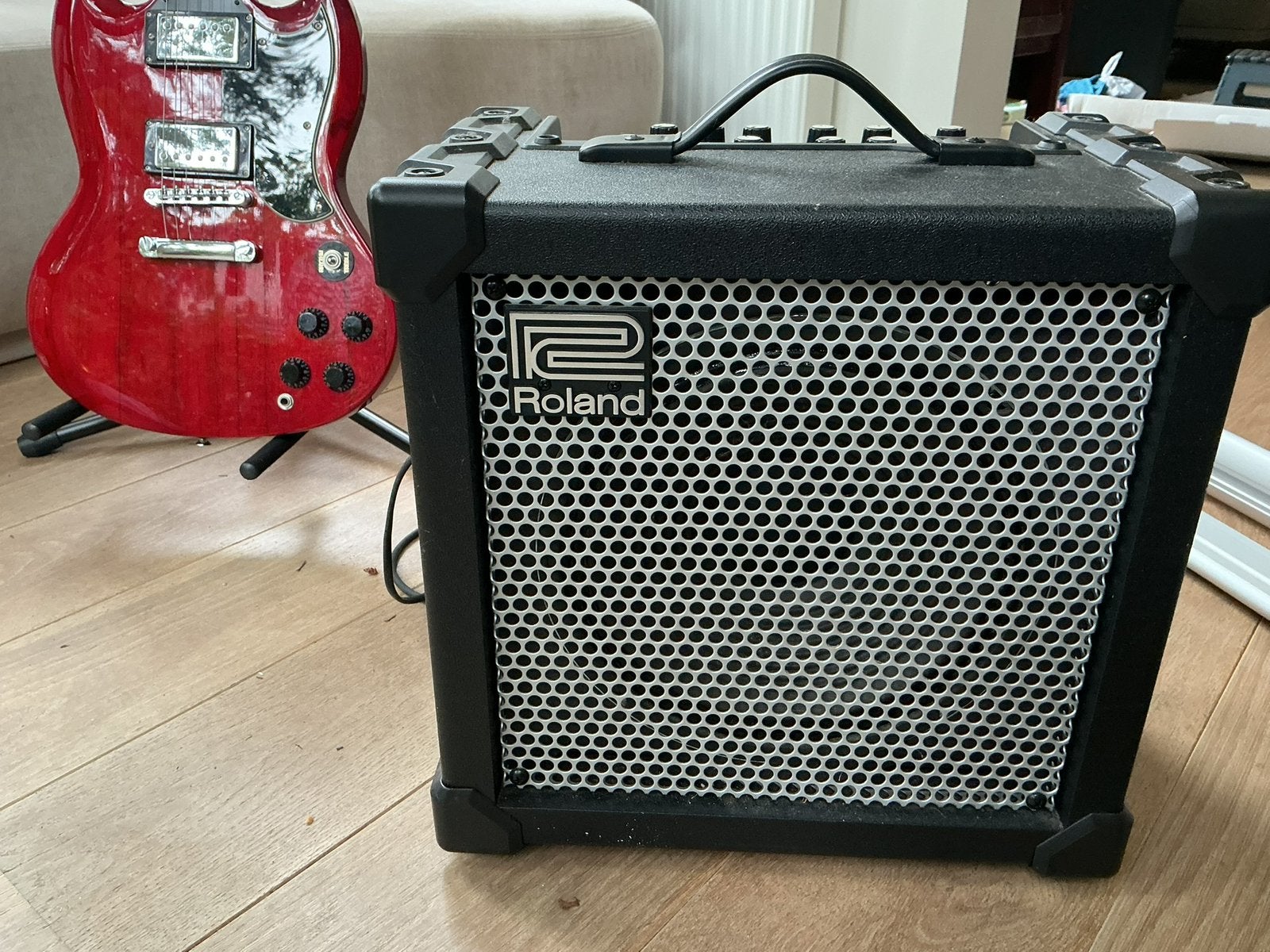 Roland Cube-40XL COSM gitaarversterker, Muziek en Instrumenten, Versterkers | Bas en Gitaar, Ophalen, Zo goed als nieuw, Minder dan 50 watt