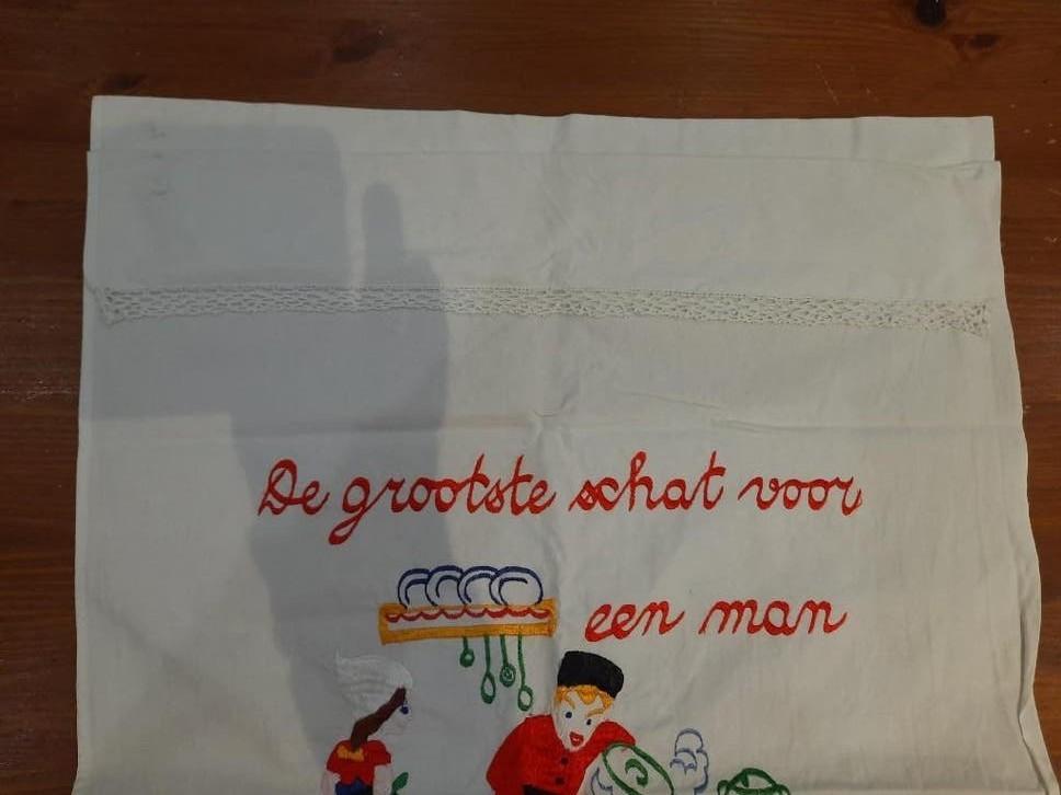 Voordoekoverdoekhanddoek De grootste schat voor man,is vrouw, Ophalen of Verzenden