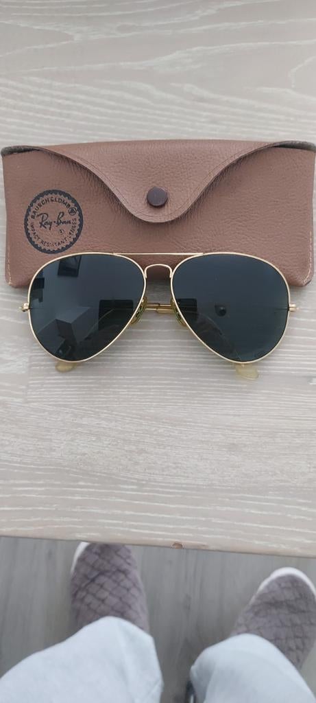 Vintage ray ban zonnebril aviator B&L glazen 58-14
dus mediu, Ophalen of Verzenden, Zo goed als nieuw, Ray-Ban