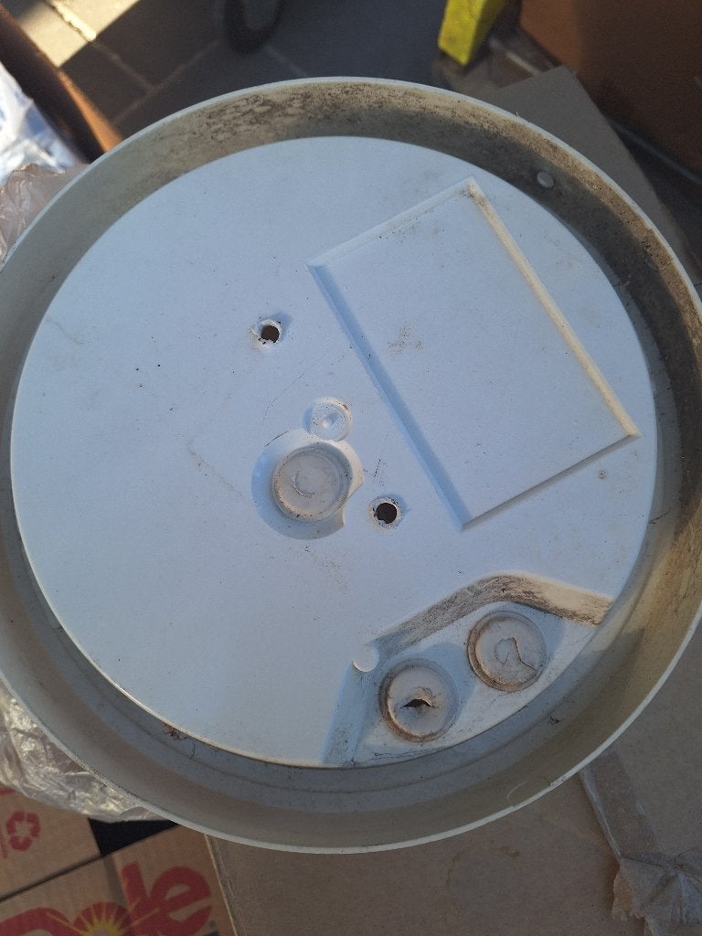 Plafonnière, Huis en Inrichting, Lampen | Plafondlampen, Ophalen, Gebruikt, E27 (groot), Wit