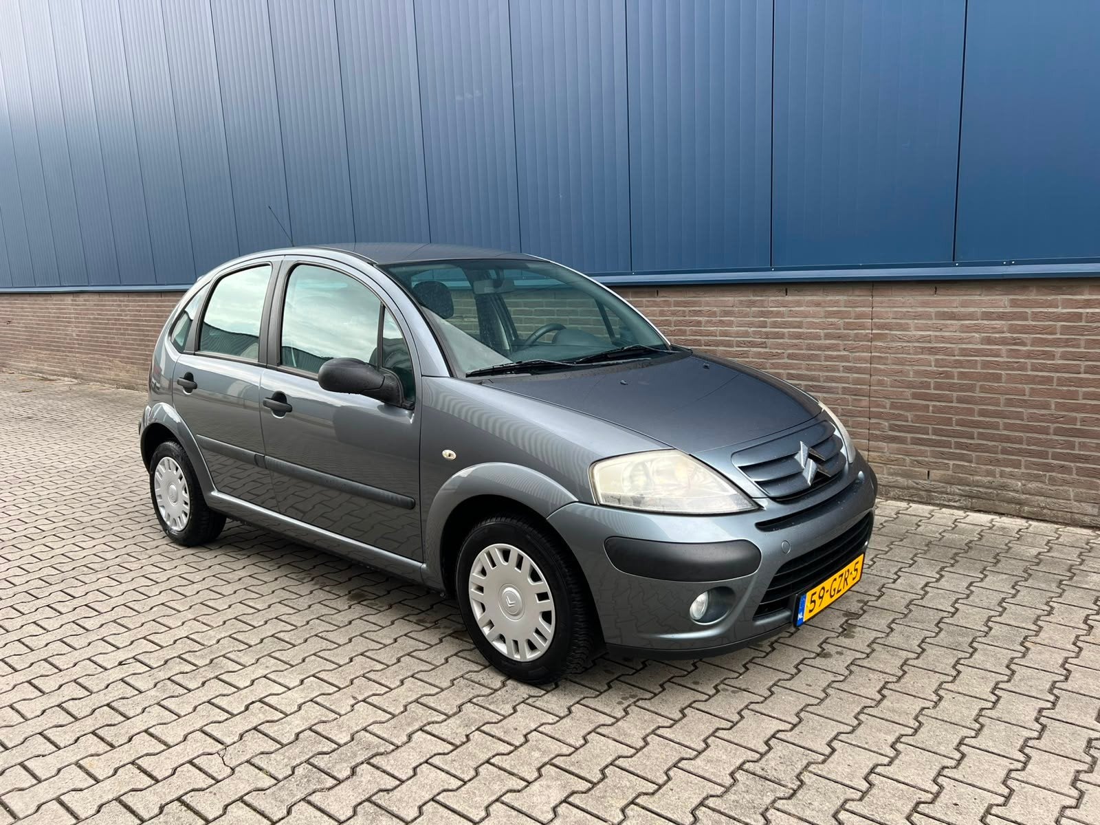 Citroën C3 1.4 I 2008 Grijs, Auto's, Voorwielaandrijving, Dealer onderhouden, 1160 kg, 989 kg