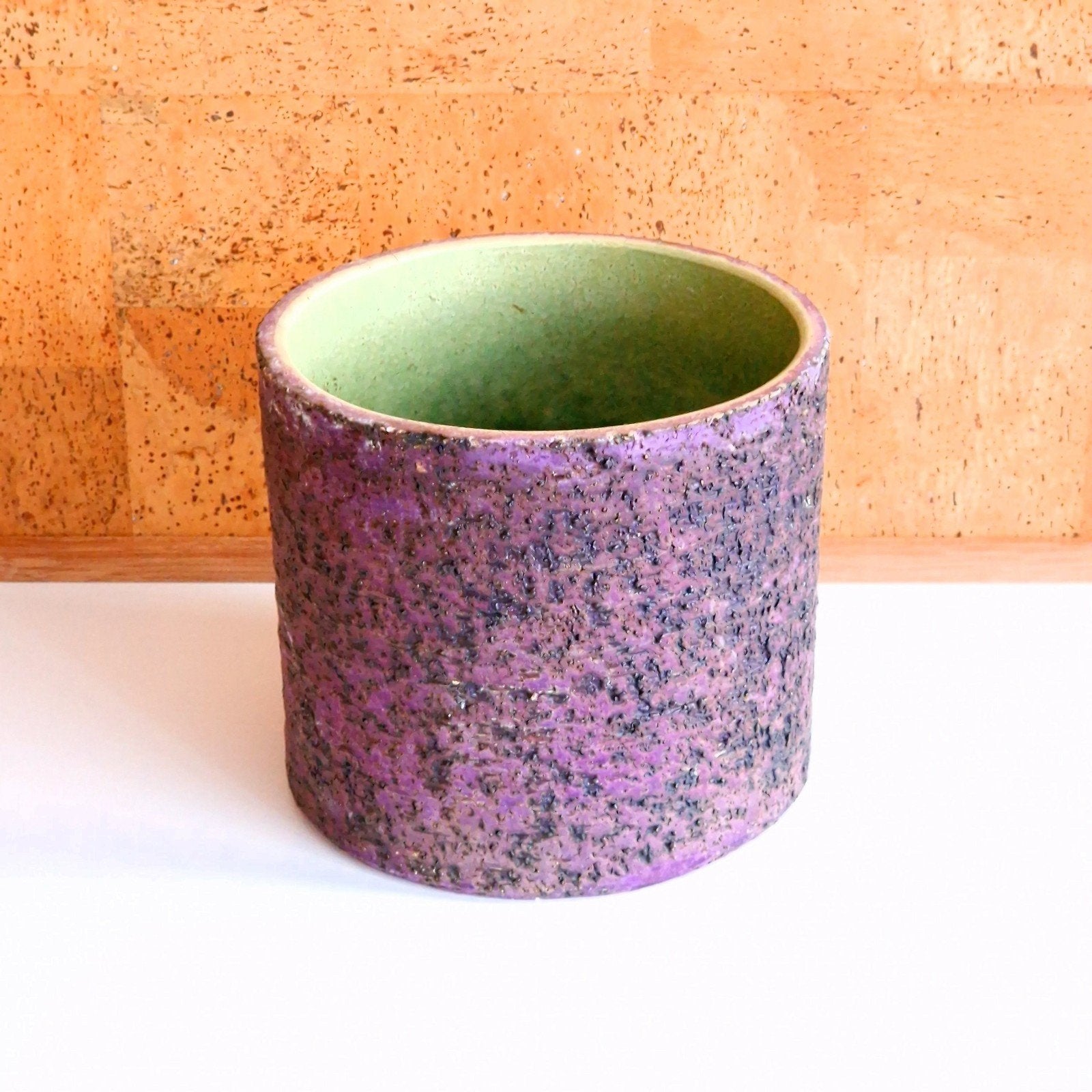 Retro Vintage Pot Berkenbast Paars, Ophalen of Verzenden, Huis en Inrichting