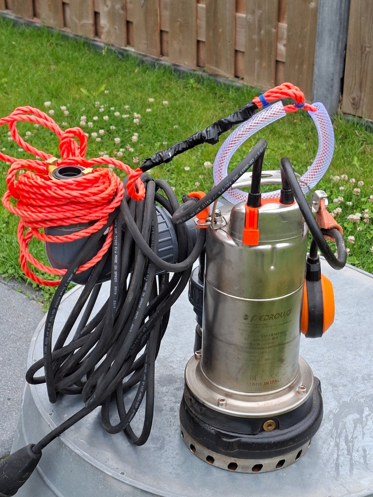 Pedrollo Dm 8 Dompelpomp met beweegbaar  gka aansluiting, Tuin en Terras, Waterpompen, Ophalen of Verzenden