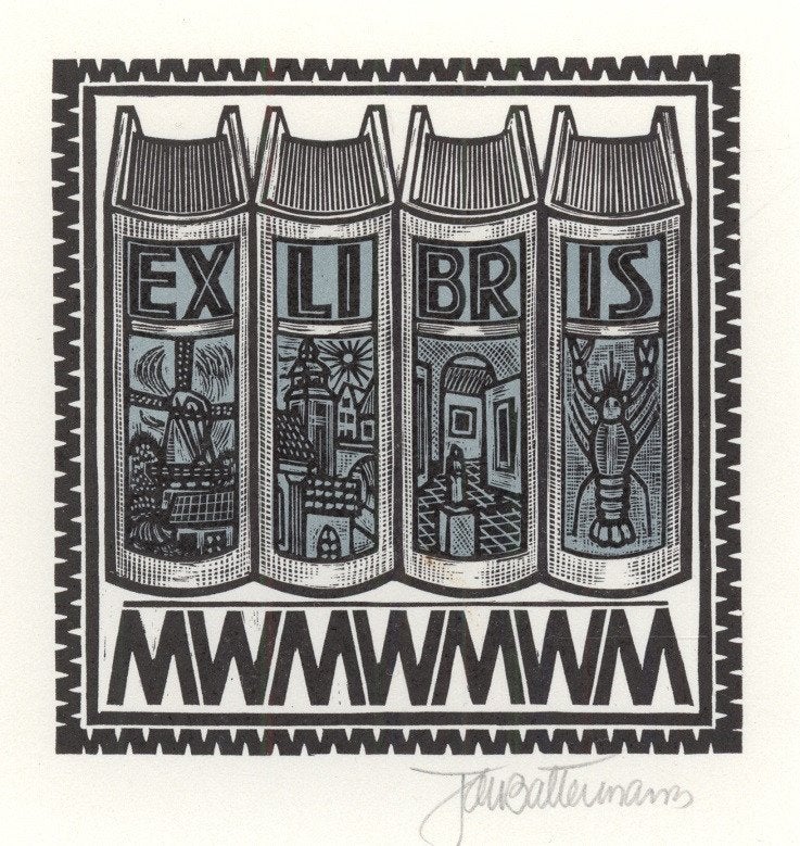 0531 Ex Libris Nederland : Jan Battermann, 1984, Verzenden, Ex libris