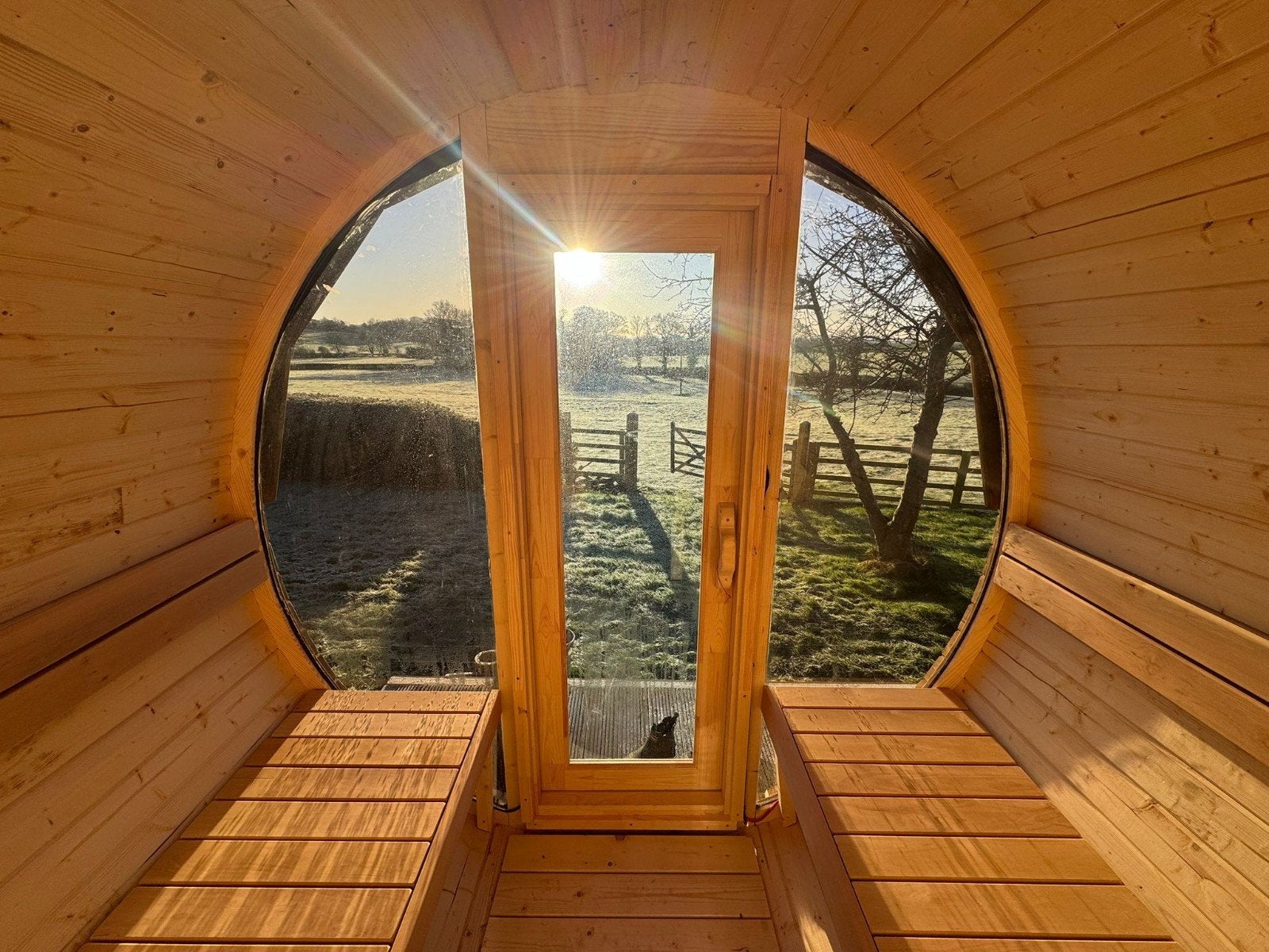 2M Barrel Sauna Gratis Levering en Plaatsing - 10% KORTING, Sport en Fitness, Sauna, Ophalen of Verzenden, Nieuw, Complete sauna