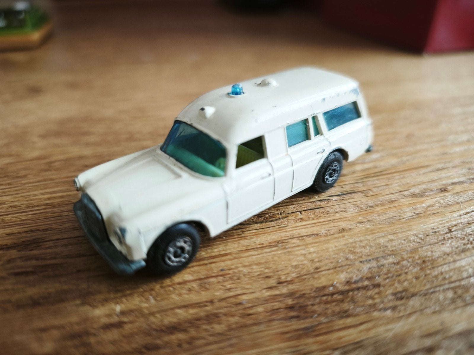 Vintage Matchbox ambulance speelgoedauto, Ophalen of Verzenden, Gebruikt