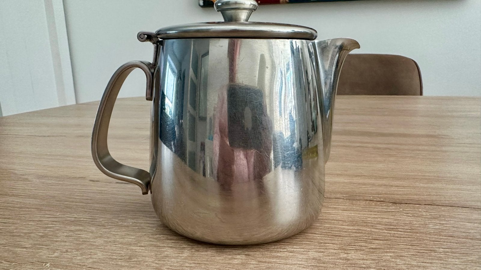 Alessi theepot 18/10 Inox - Gebruikt, Theepot/fluitketel, Gebruikt, Zilver, Ophalen of Verzenden
