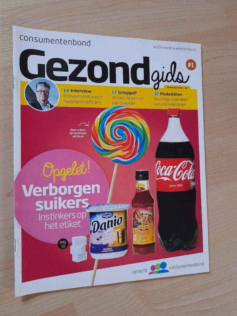 TIJDSCHRIFT  GEZOND GIDS  CONSUMENTENGIDS 2016 en 2017, Ophalen of Verzenden, Zo goed als nieuw, Damesbladen