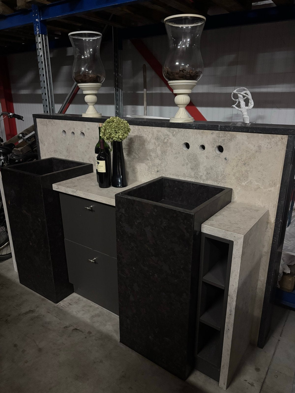 Luxe Badmeubel (natuursteen), Ophalen, Gebruikt, 100 tot 150 cm, 150 tot 200 cm
