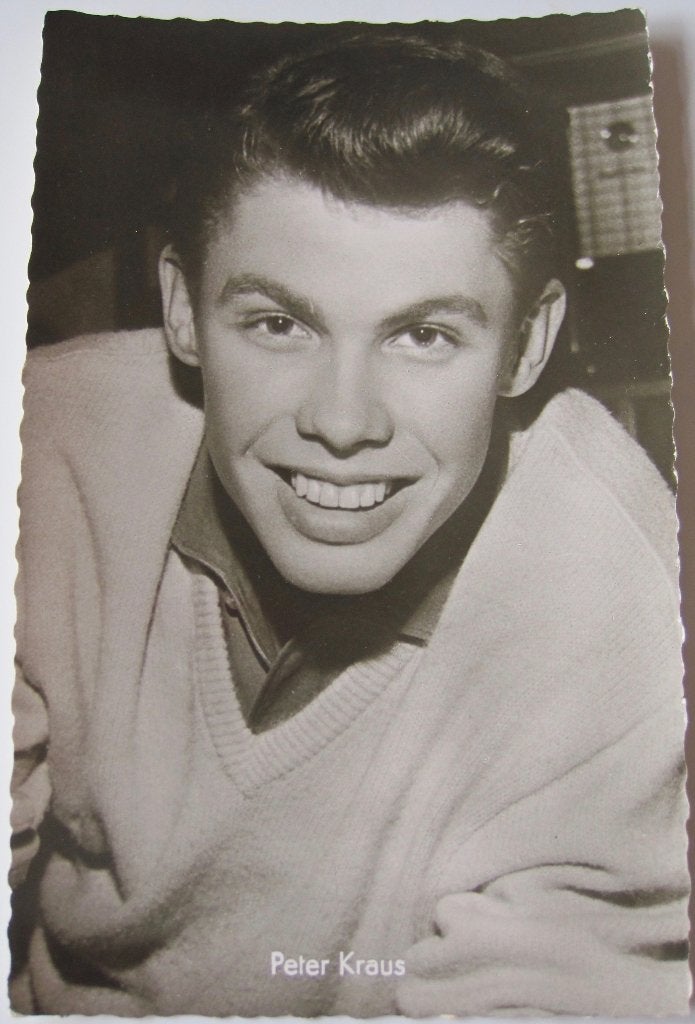 Peter Kraus - jonge jaren - 1960 - nieuwe kaart, Verzenden, 1940 tot 1960, Gelopen, Sterren en Beroemdheden