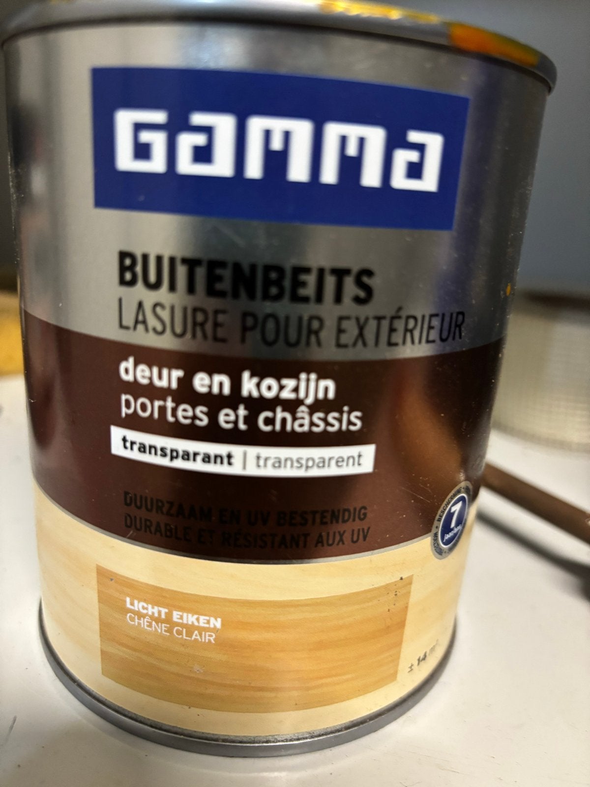 Gamma Buitenbeits Licht Eiken - Duurzaam & UV-bestendig, Bruin, Nieuw, Beits, Ophalen of Verzenden