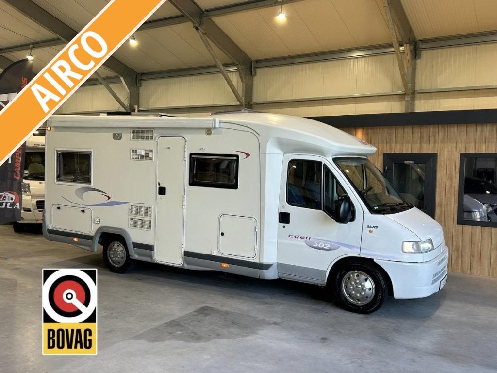 Challenger Eden 502 Airco/Fransbed Fiat Ducato 2.8JTD, Caravans en Kamperen, Ringverwarming, Fiat, Bedrijf, Challenger