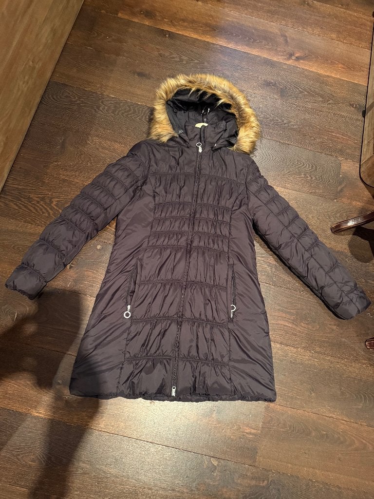Luhta zwarte winter jas maat 48, Ophalen of Verzenden, Zo goed als nieuw, Maat 42/44 (L), Zwart