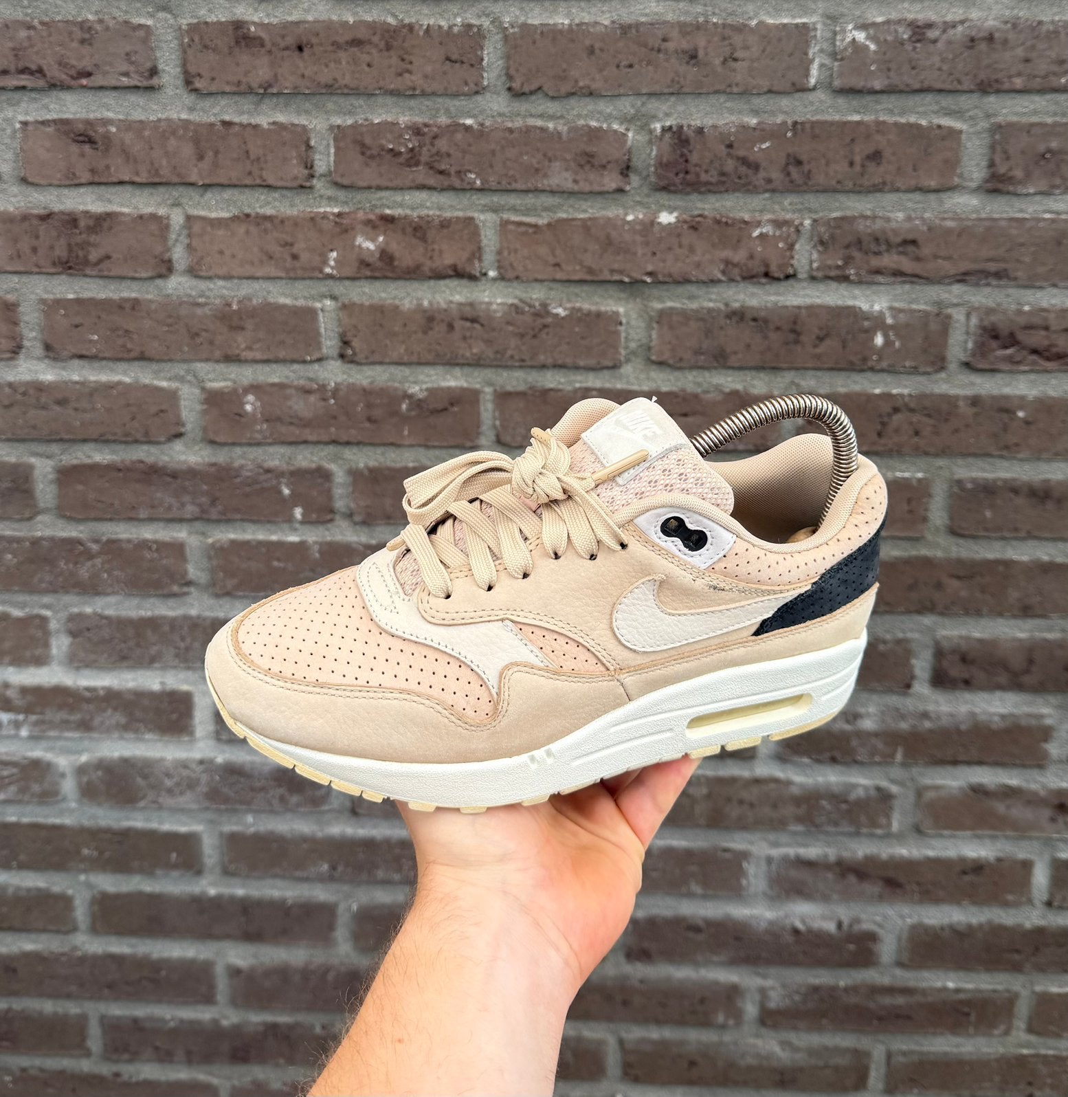 NikeLab Air Max 1 Pinnacle 'Mushroom' (2017) – Maat 38.5, Ophalen of Verzenden, Zo goed als nieuw, Overige kleuren, Sneakers of Gympen