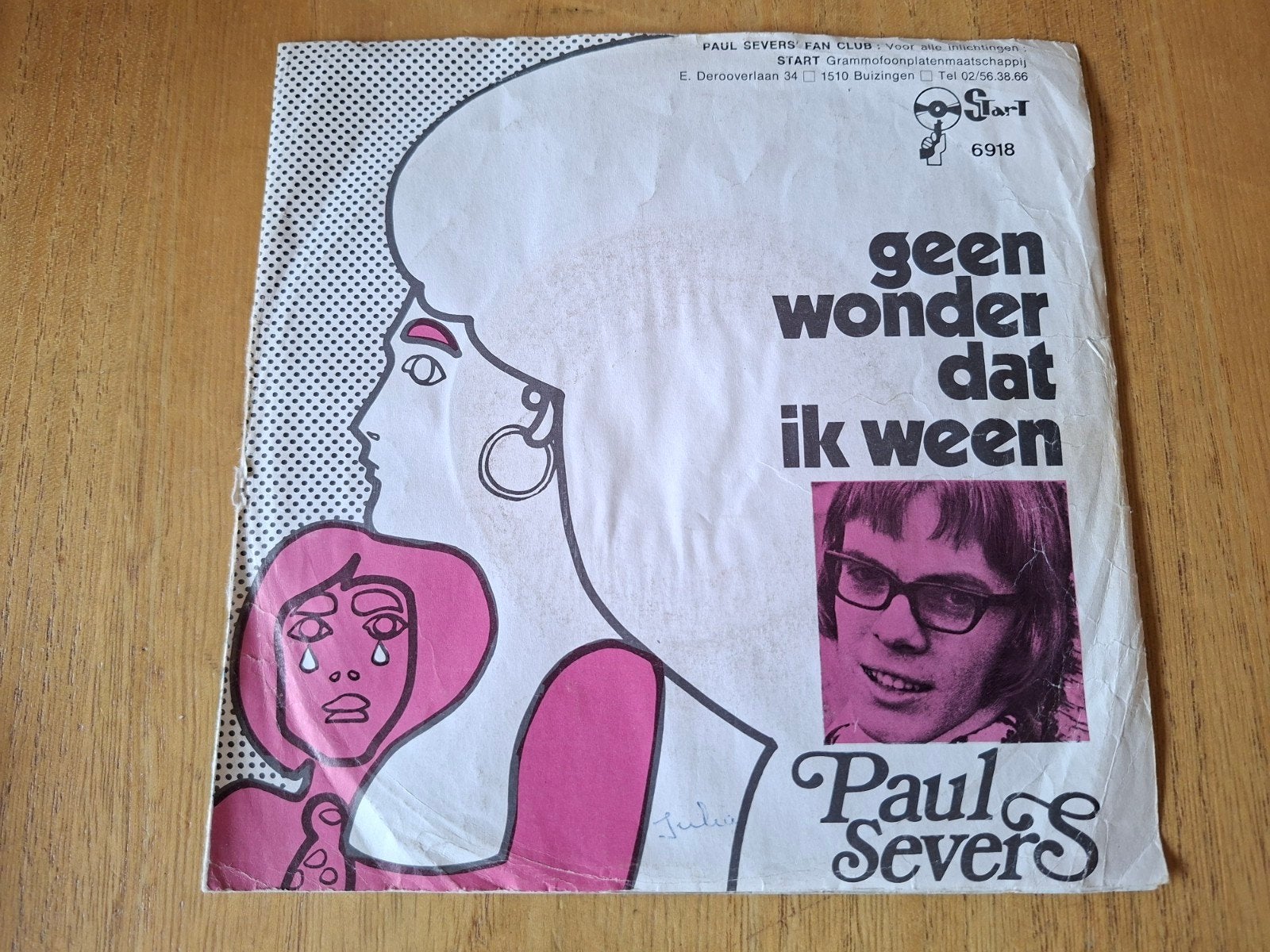 Paul Severs - Geen wonder dat ik ween, Ophalen of Verzenden, Zo goed als nieuw, Overige formaten, Levenslied of Smartlap