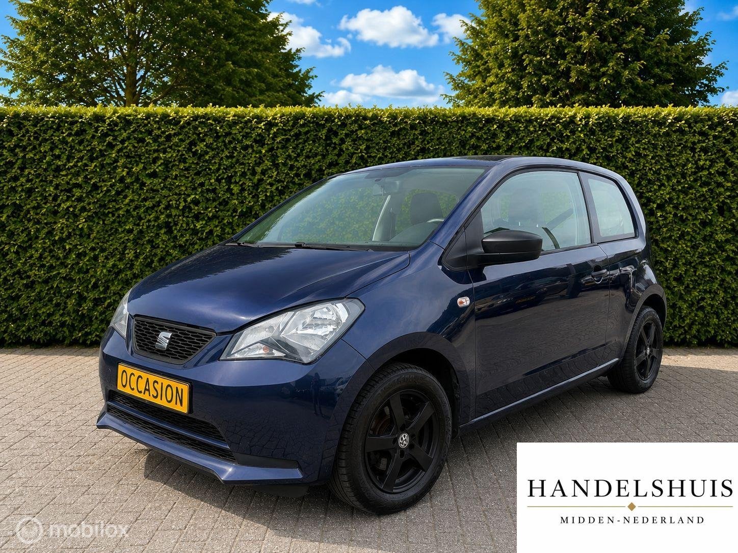 Seat Mii 1.0 Airco 15" Velgen Elektrisch Pakket Bluetooth, Auto's, Seat, Voorwielaandrijving, Stof, Gebruikt, 840 kg