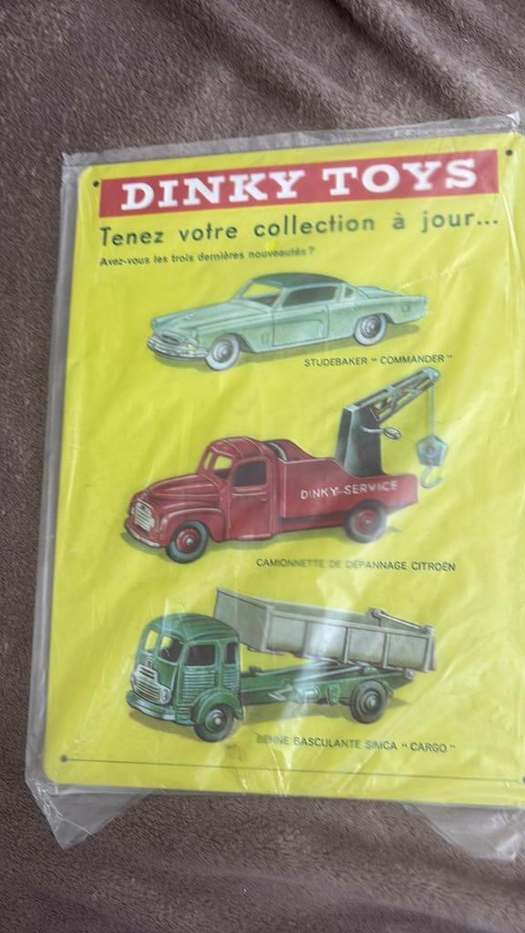 Reclame bord Dinky  Toys & Trabant, Ophalen of Verzenden, Zo goed als nieuw, Overige merken