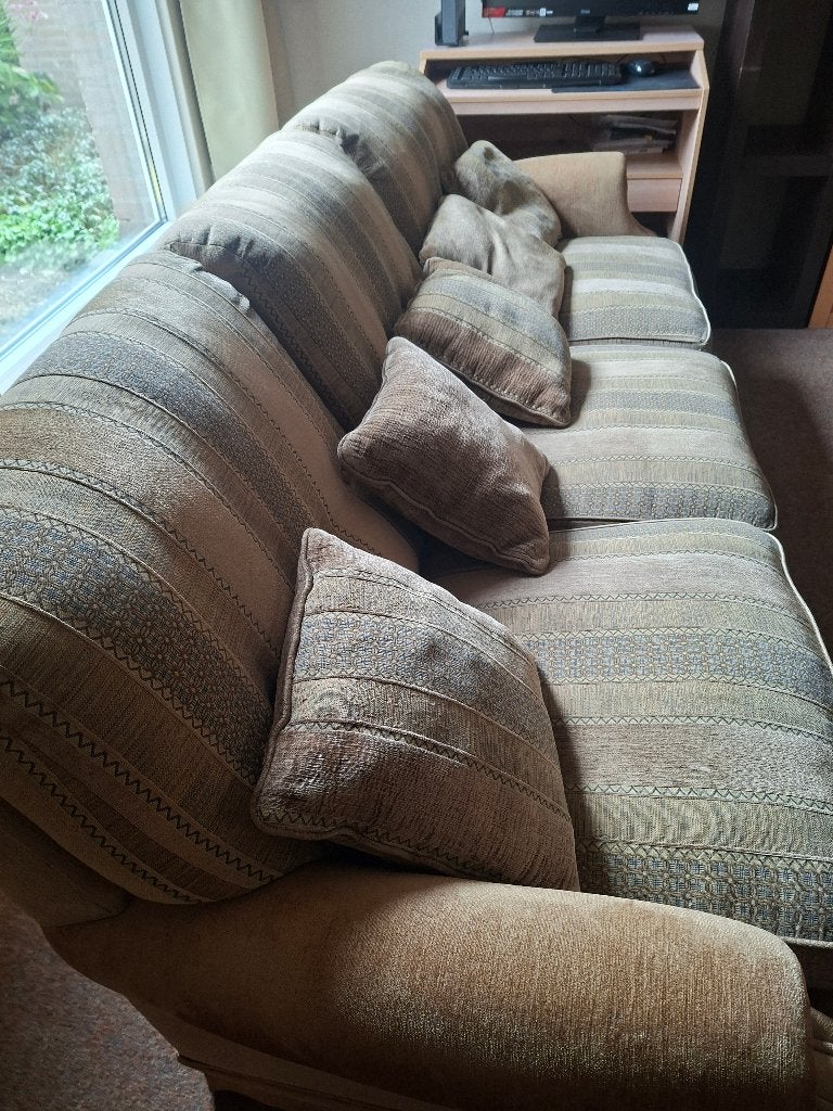 Zitbank, Huis en Inrichting, Ophalen, Hout, Gebruikt, Driepersoons