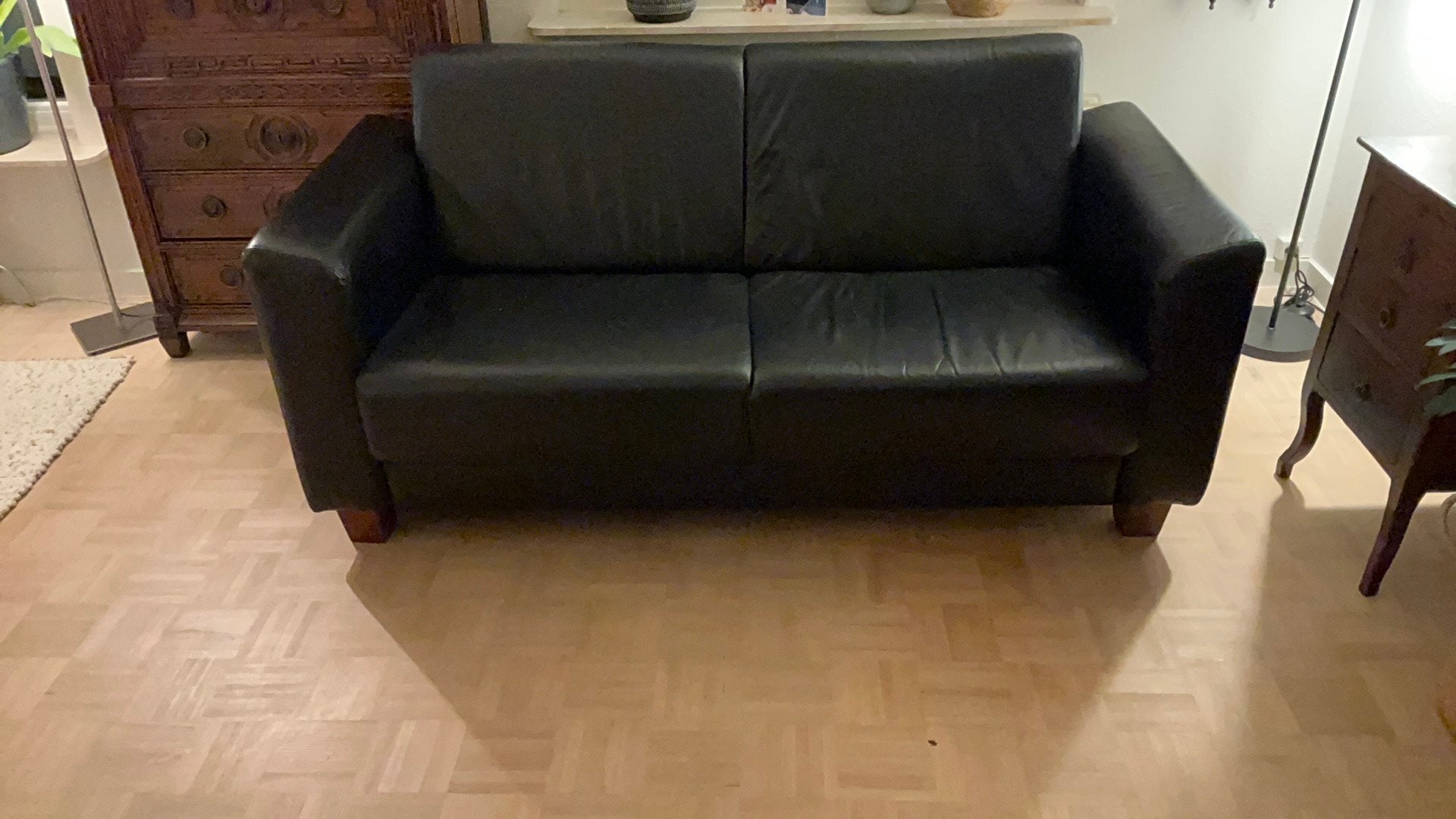 Bank twee persoons, Ophalen, Kunststof, Gebruikt, 150 tot 200 cm